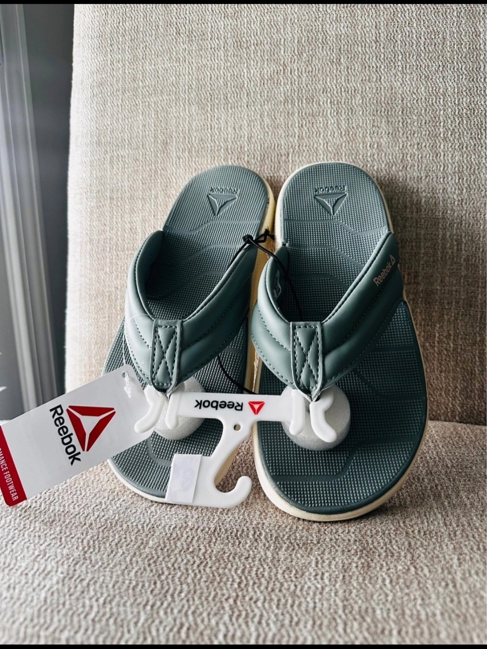 Reebok Green Flip Flop Sandals